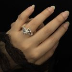 انگشتره نقره زنانه طرح 2